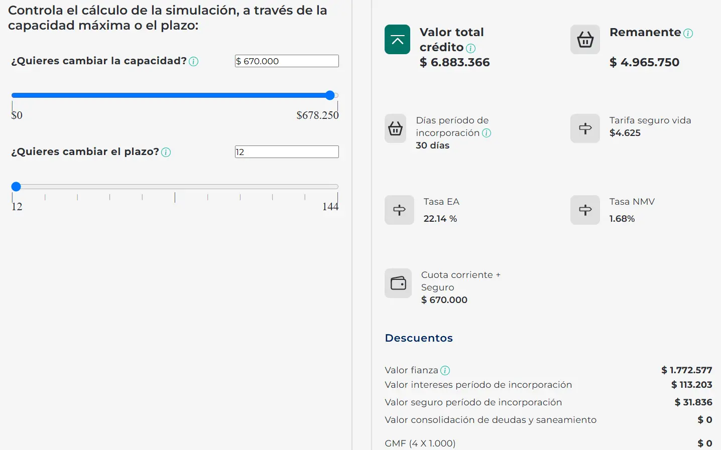 Simulacion de Credito